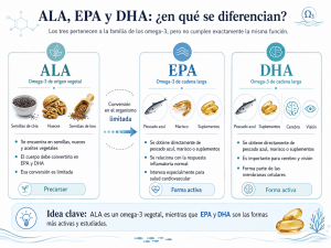 Diferencia ALA,EPA, DHA
